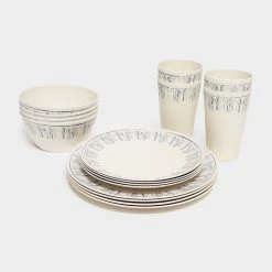 16 Piece Bamboo Tableware Set