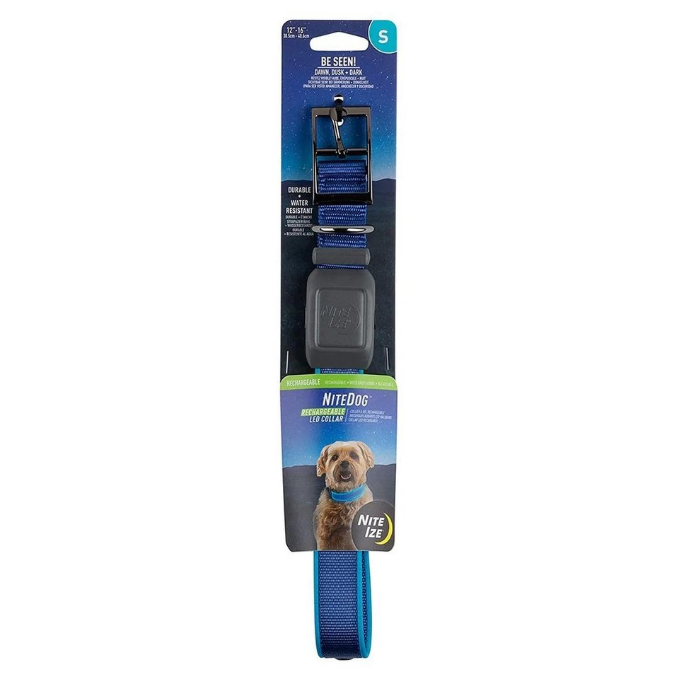 Nitedog LED Rechargeable Collar Blu - Image 6